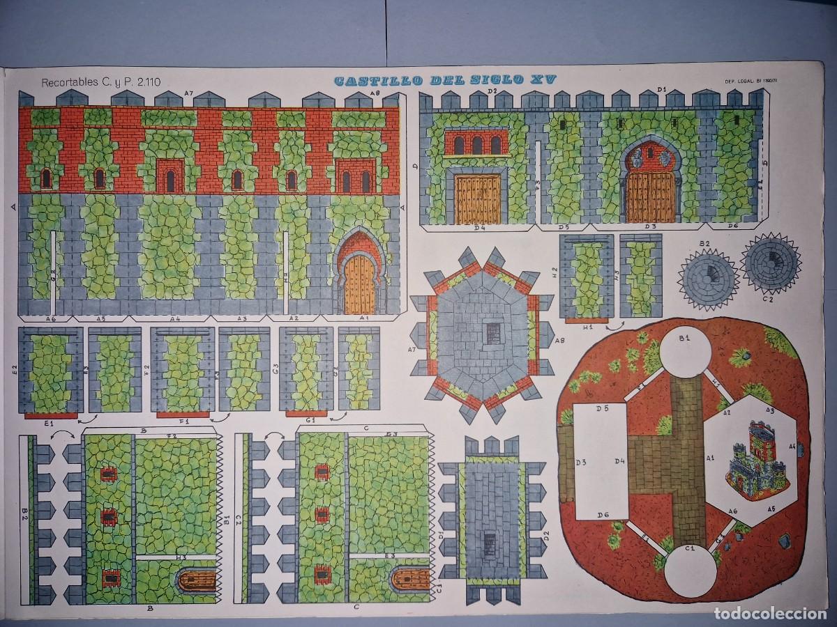 Coleccionismo recortables: RECORTABLE CASTILLO 44 POR 30 CM - Foto 1