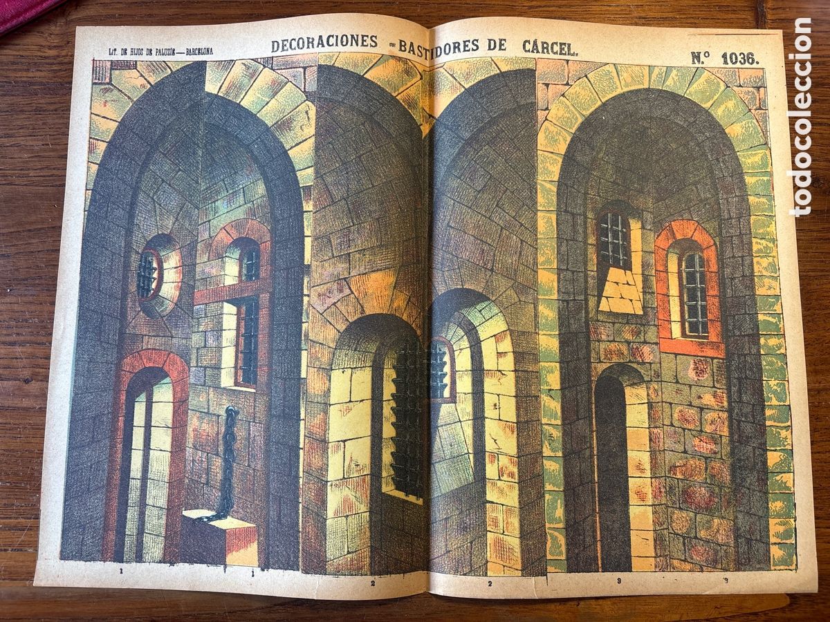 Coleccionismo Recortables: DECORACIONES BASTIDORES DE CARCEL N 1036 PALUZIE