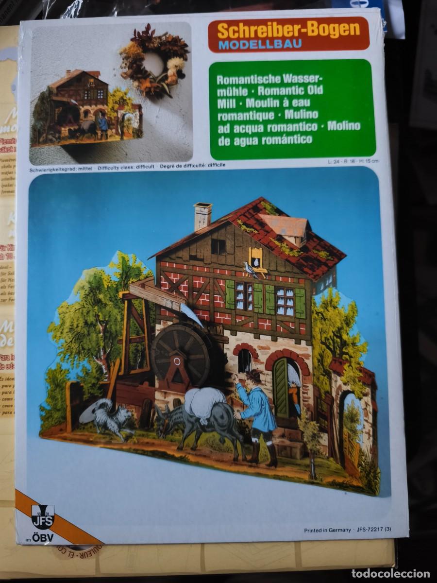 Coleccionismo Recortables: Molino Romantico. Maqueta recortable. Schreiber Bogen