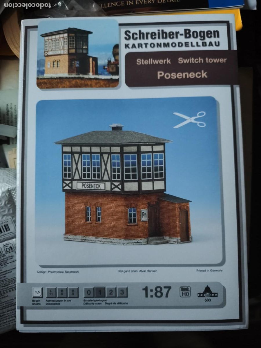 Coleccionismo Recortables: Torre de cambios de Poseneck. Recortable. Schreiber Bogen