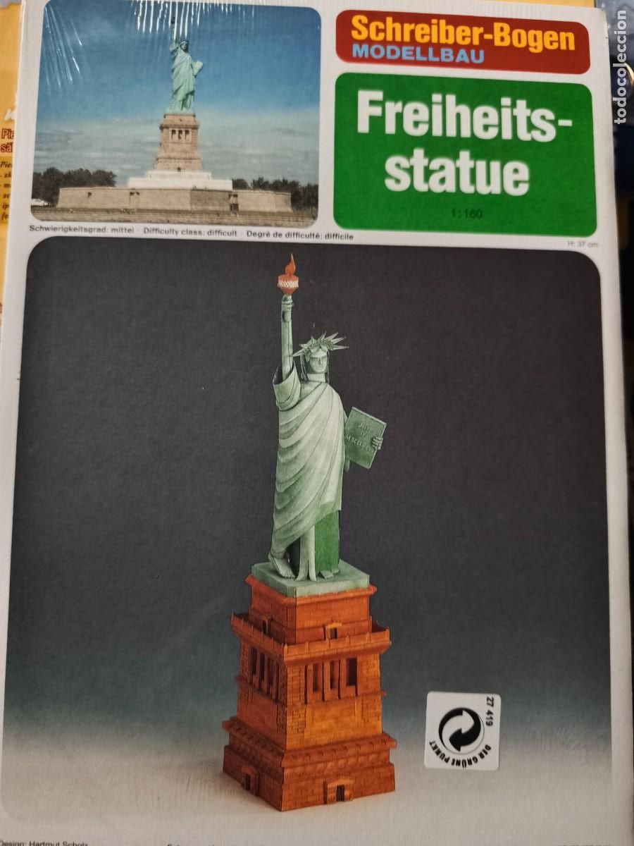 Coleccionismo Recortables: Estatua de la Libertad. Recortable. Schreiber Bogen