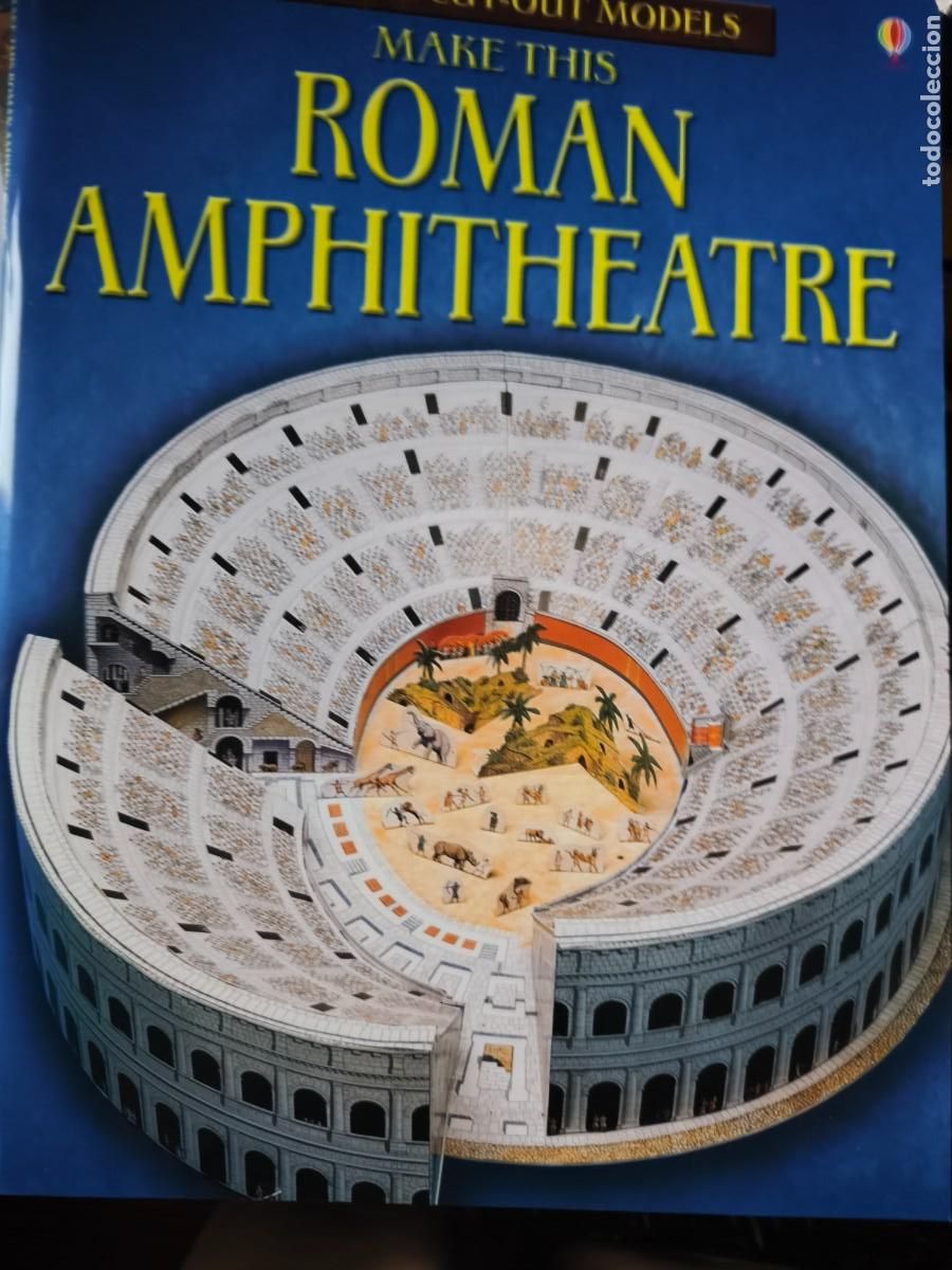 Coleccionismo Recortables: Anfiteatro romano. Recortable. Usborne