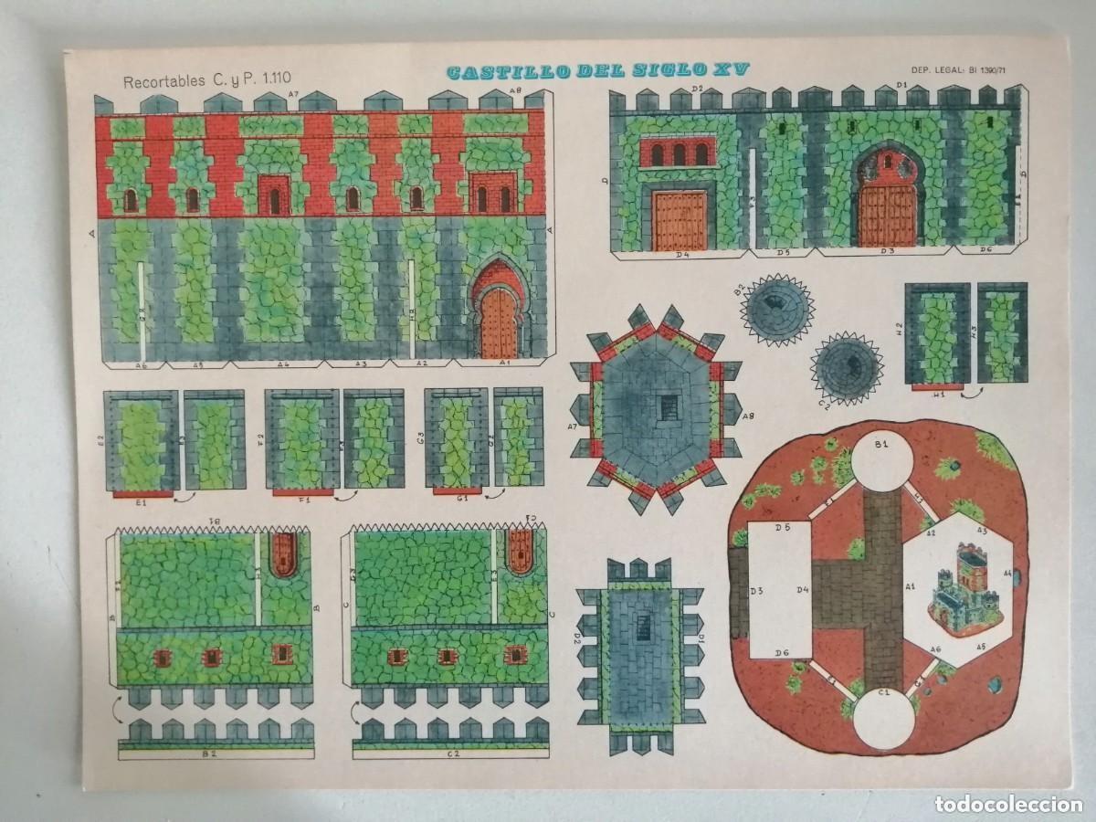 Coleccionismo Recortables: CASTILLOS RECORTABLES C. y P. 1110 - CASTILLO MEDIEVAL