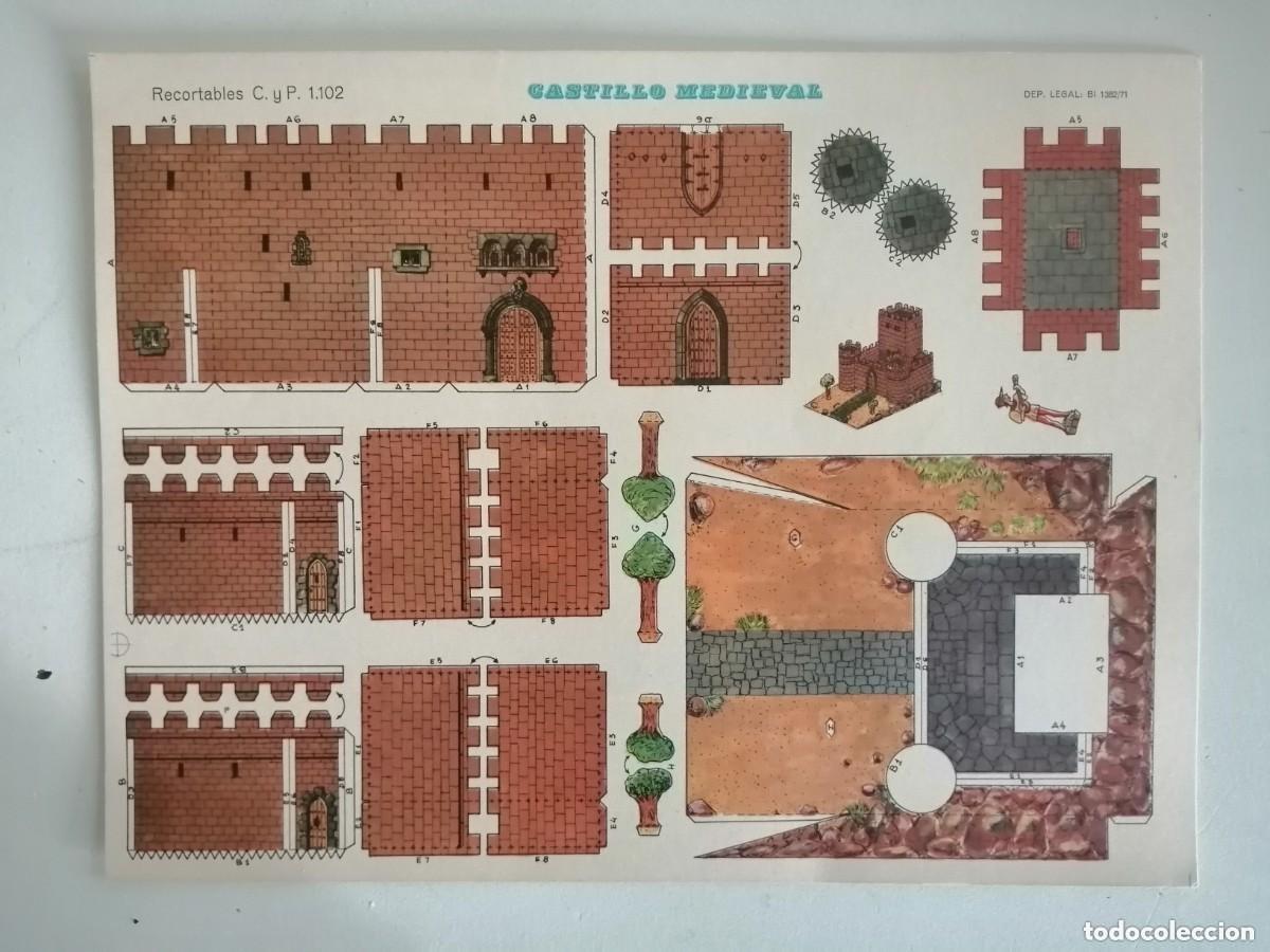 Coleccionismo Recortables: CASTILLOS RECORTABLES C. y P. 1102 - CASTILLO MEDIEVAL
