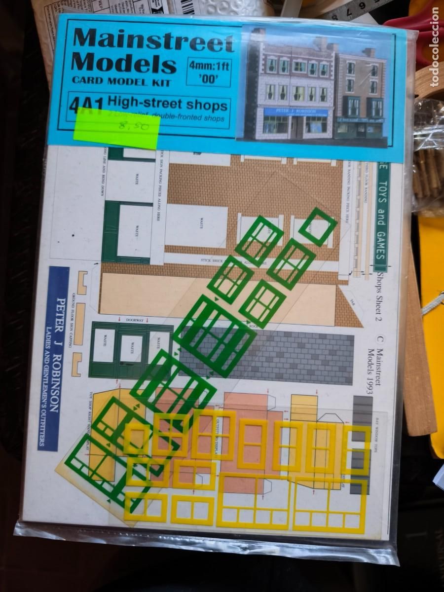 Coleccionismo Recortables: High-street shops. Card Model. Mainstreet models