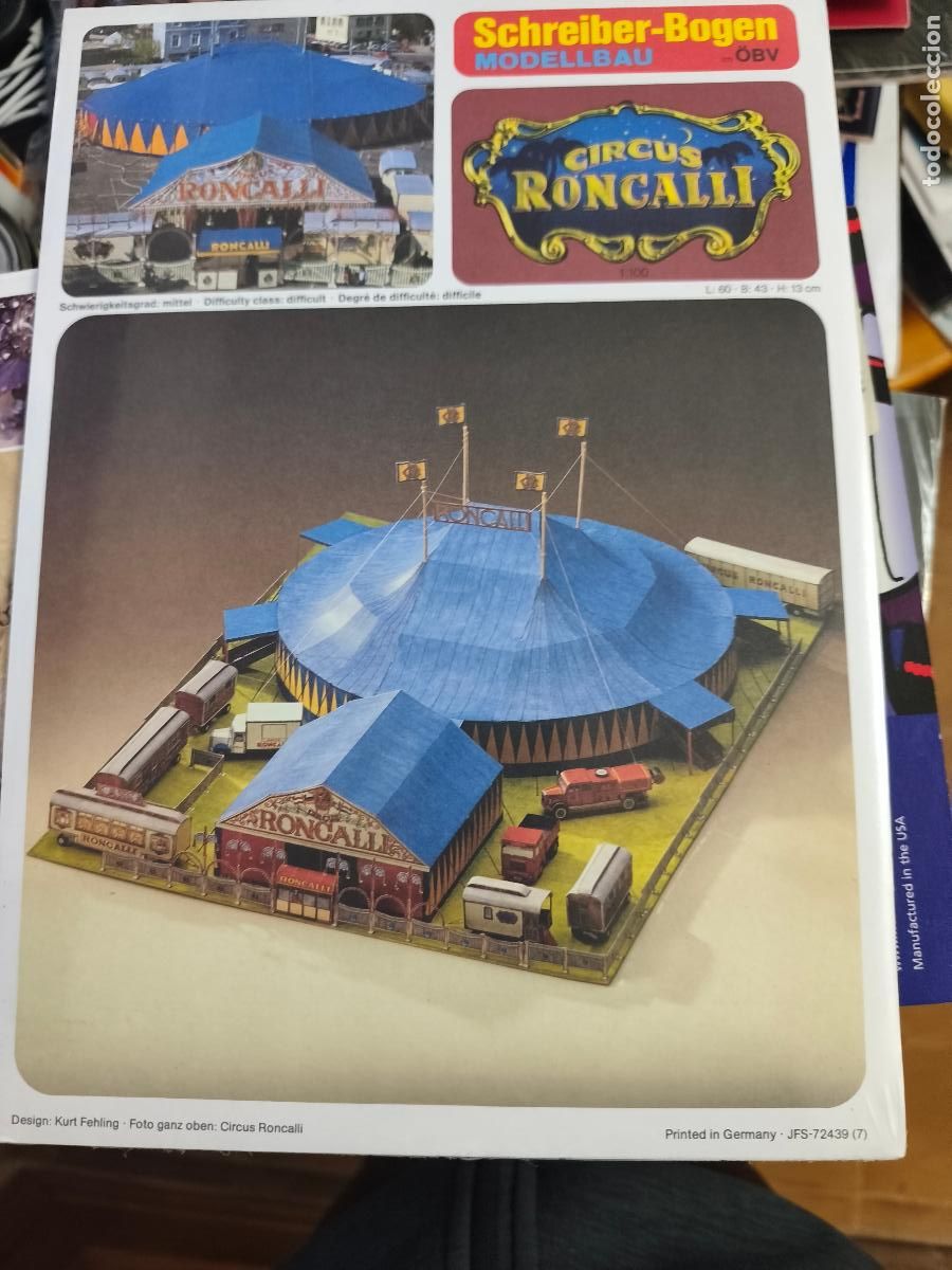 Coleccionismo Recortables: Circus Roncalli. Recortable. Schreiber Bogen