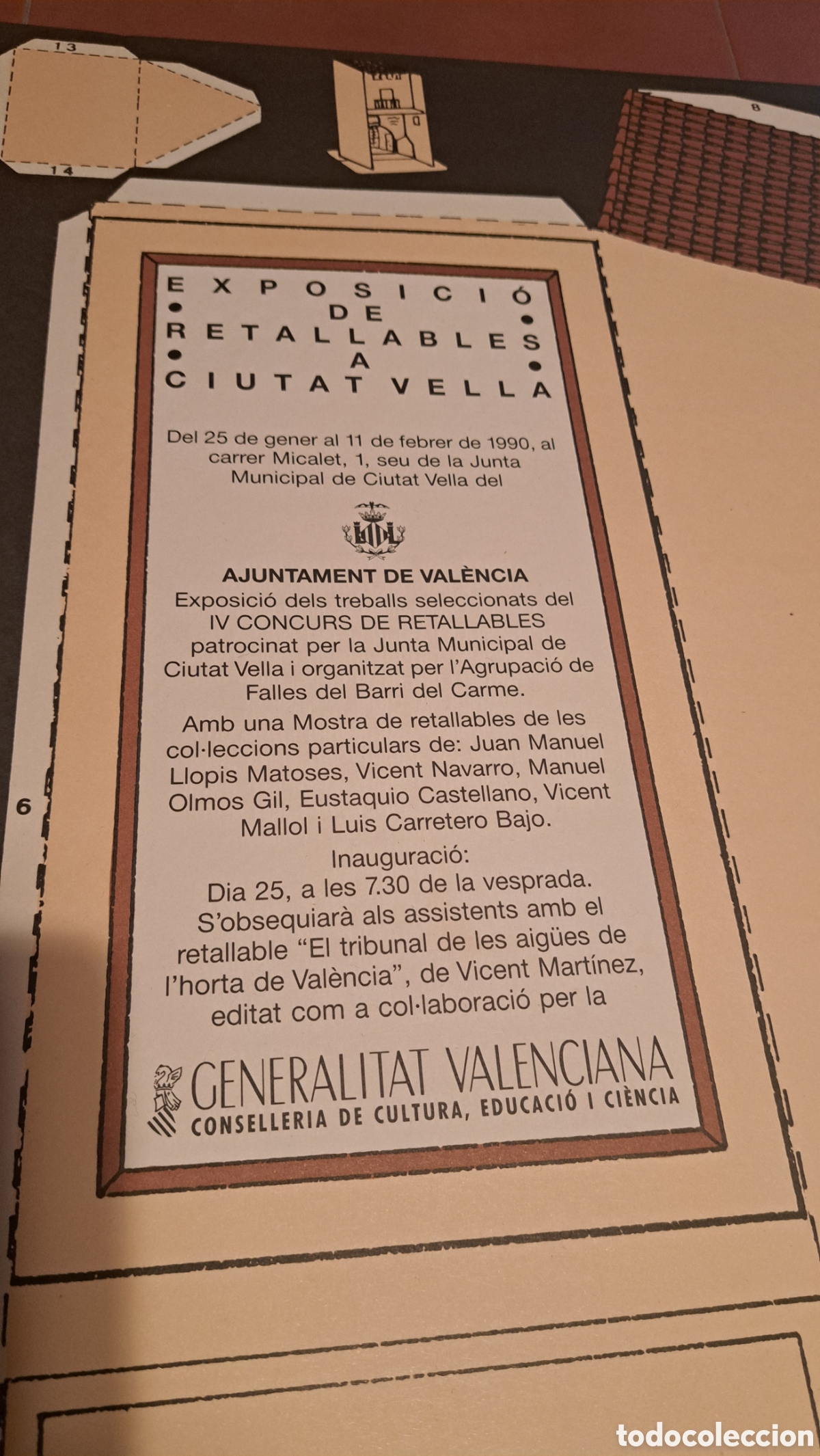 Coleccionismo recortables: Retallable Portal de Valldigna - Foto 2