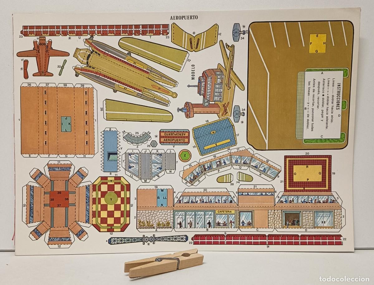 Coleccionismo Recortables: AEROPUERTO. Construcciones Edivas. RECORTABLES