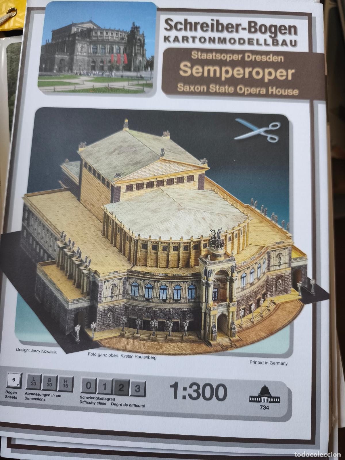 Coleccionismo Recortables: Semperoper. Recortable. Schreiber Bogen.
