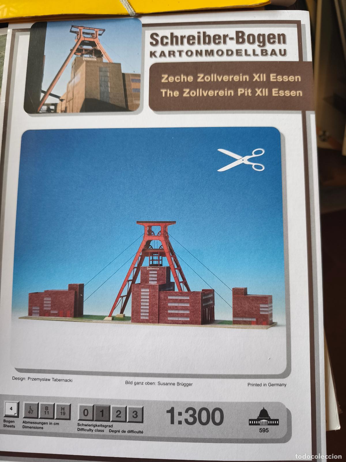 Coleccionismo Recortables: Zollverein Pit XII. Recortable. Schreiber Bogen.