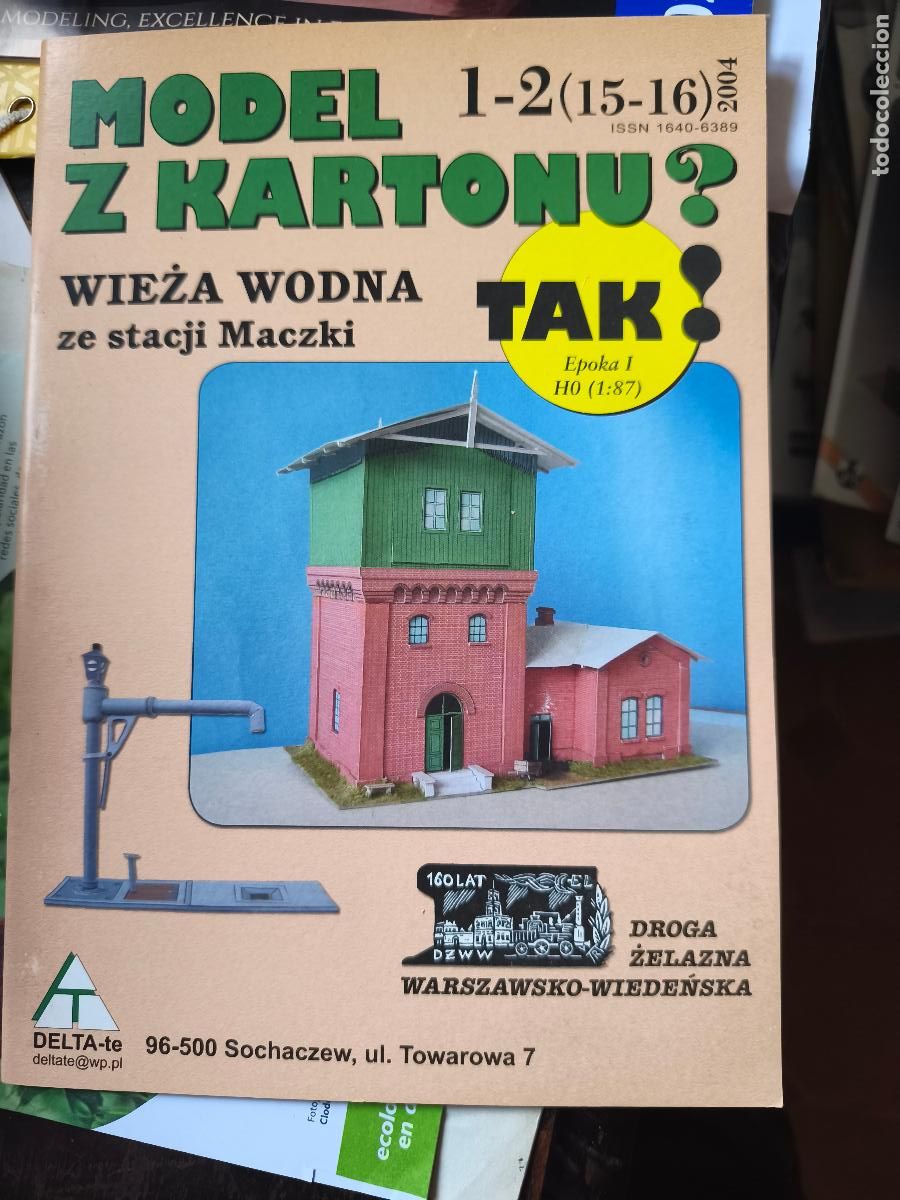 Coleccionismo Recortables: Wieza Wodna. Recortable. Delta-te.