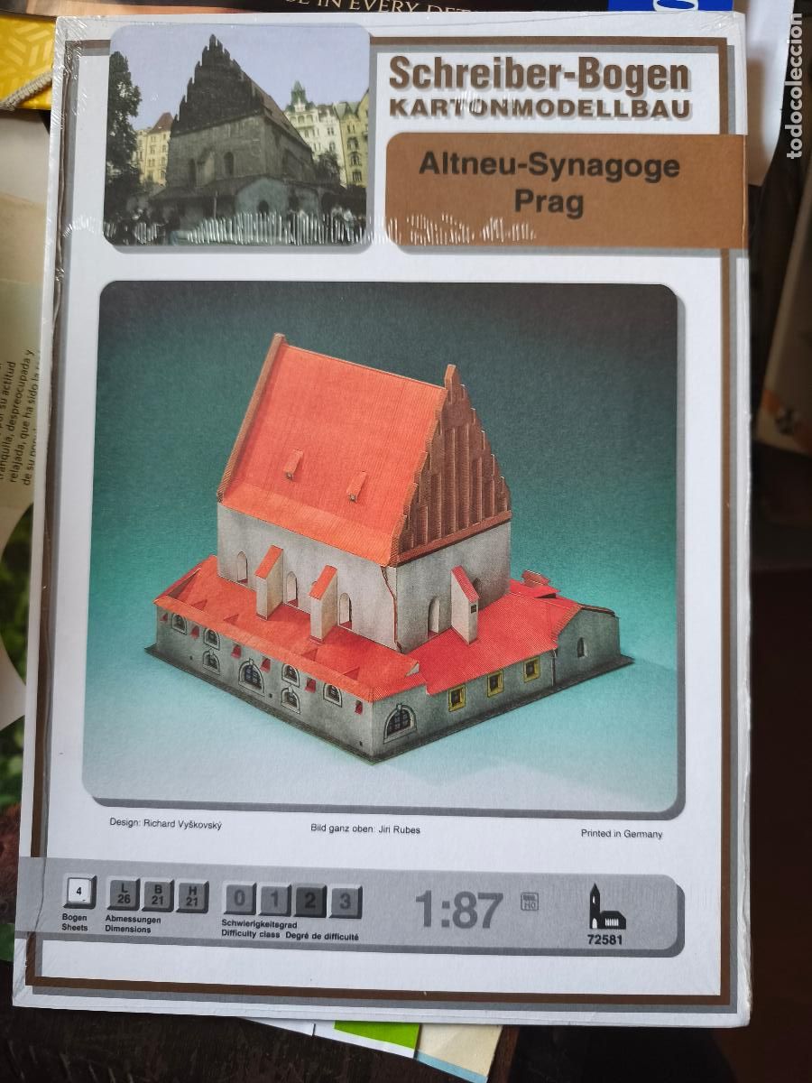 Coleccionismo Recortables: Sinagoga de Praga. Recortable. Schreiber Bogen