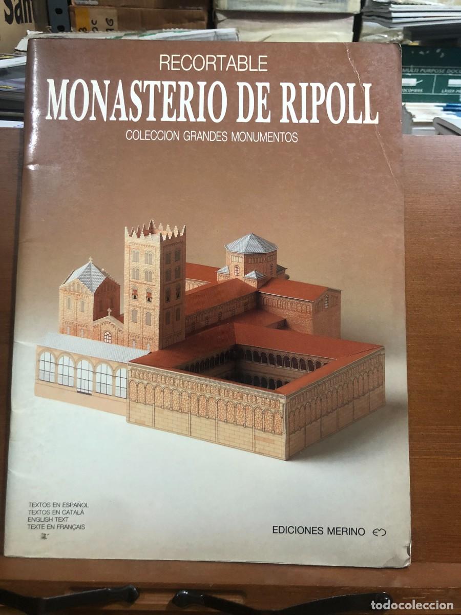 Coleccionismo Recortables: Maqueta recortable Monasterio de Ripoll