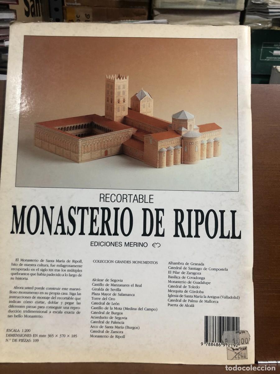 Coleccionismo recortables: Maqueta recortable Monasterio de Ripoll - Foto 2