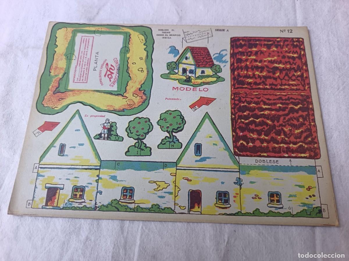 Coleccionismo recortables: Antigua Hoja de Recortable, Construcciones Yo, n&ordm; 12
