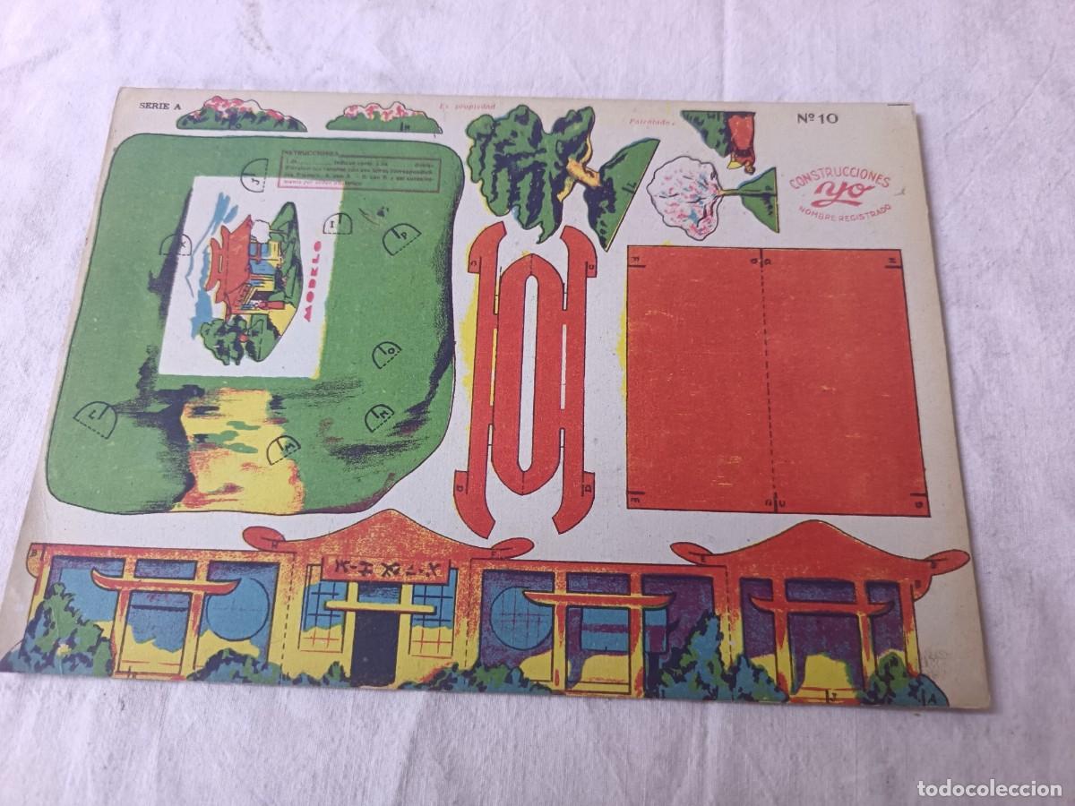 Coleccionismo recortables: Antigua Hoja de Recortable, Construcciones Yo, n&ordm; 10