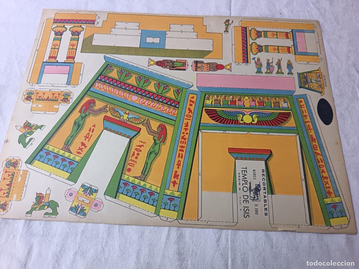 Collectables Paper Dolls: Antigua Hoja de Recortable, El Toro, Templo de Isis