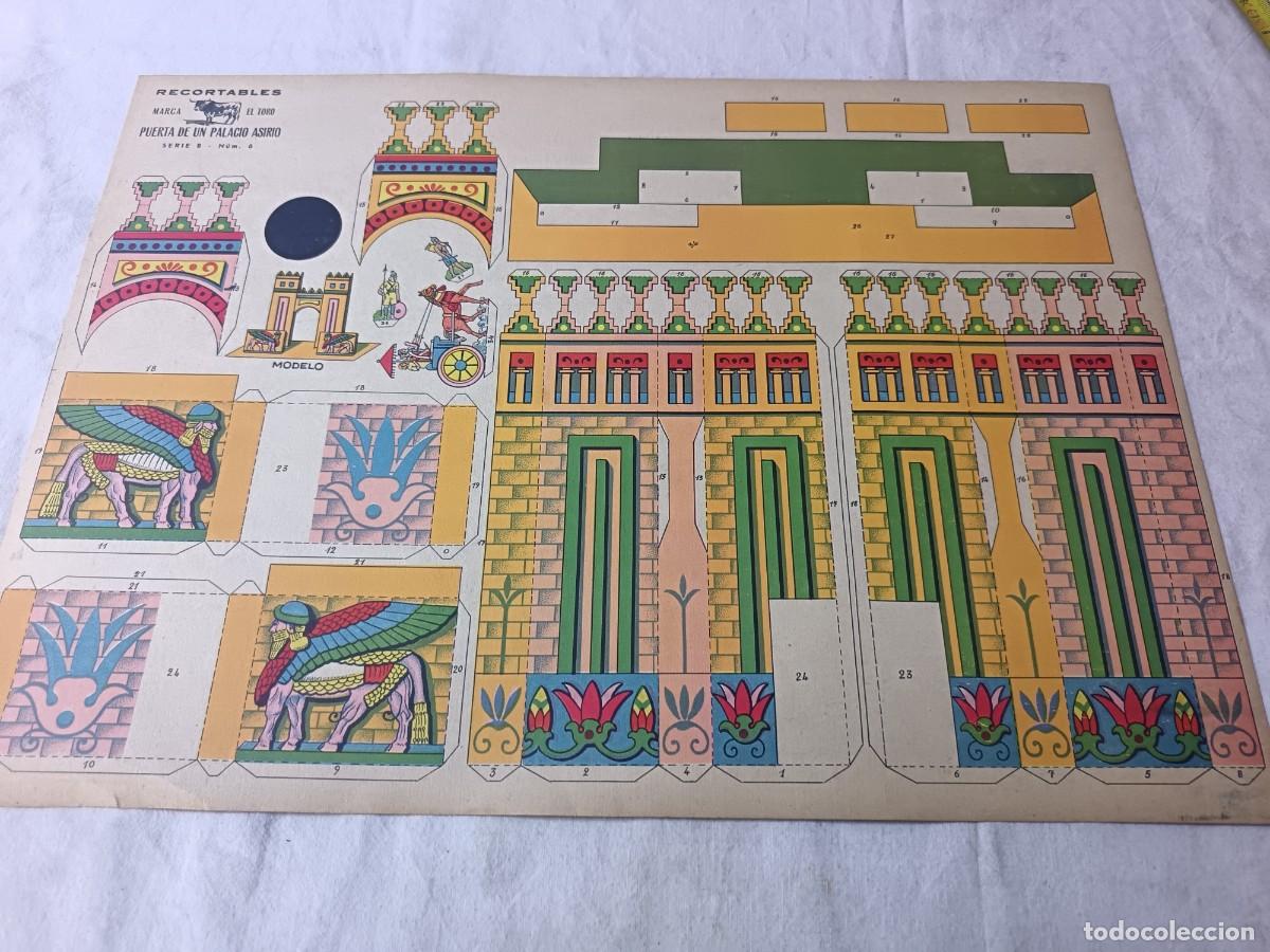 Collectables Paper Dolls: Antigua Hoja de Recortable, El Toro, Puerta de un Palacio Asirio