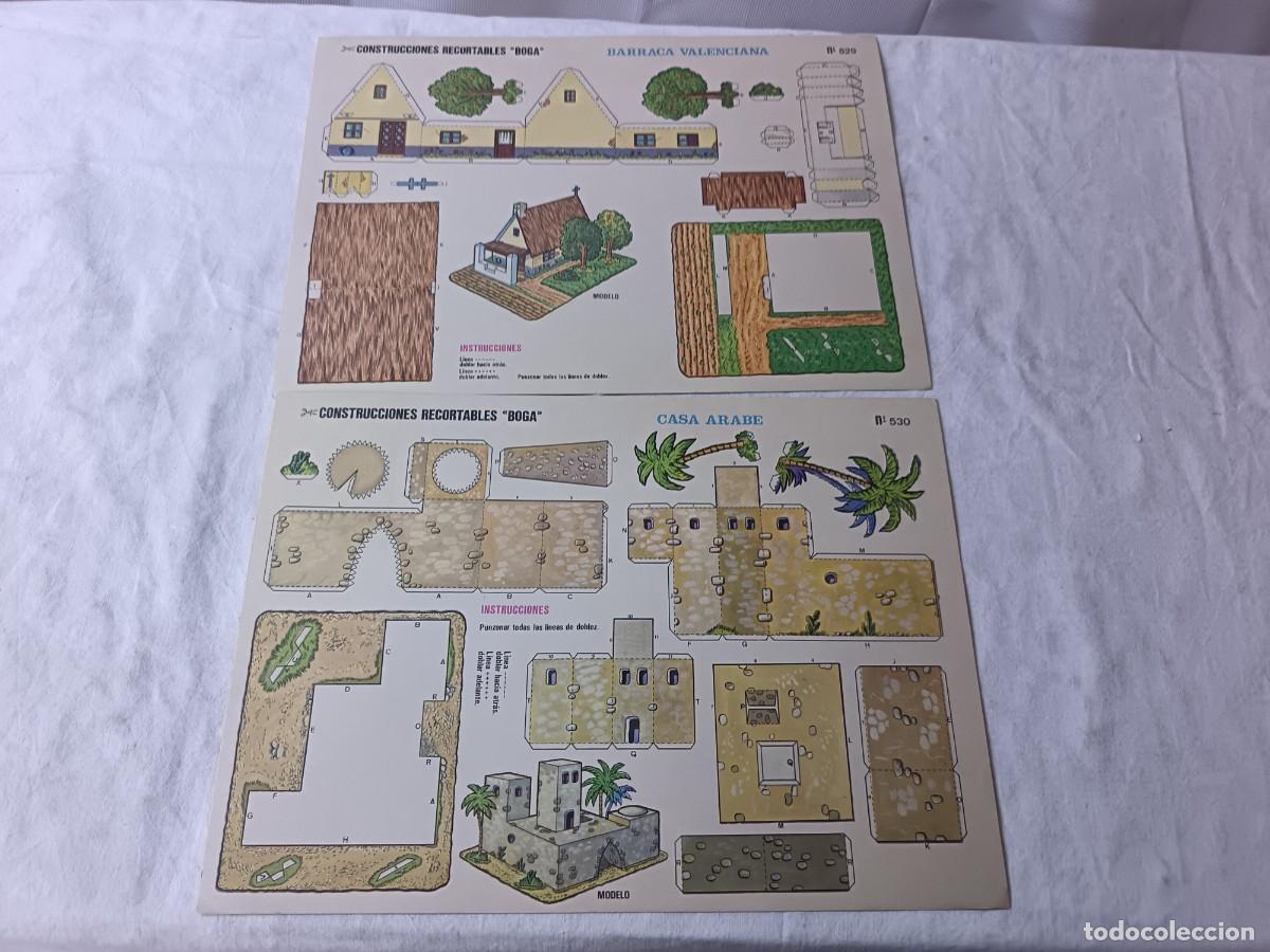 Coleccionismo recortables: Conjunto de Antiguos Recortables, BOGA, construcciones