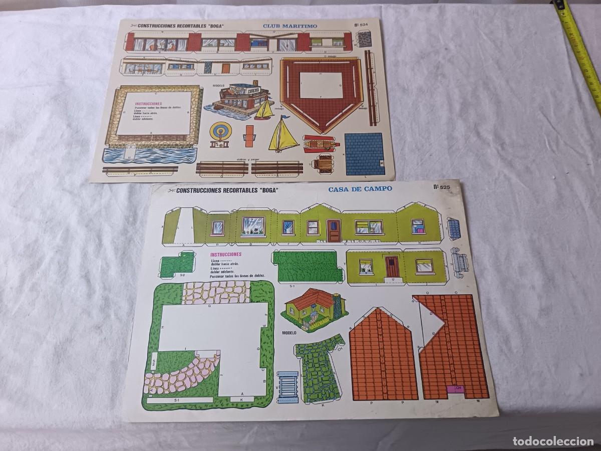 Coleccionismo recortables: Conjunto de Antiguos Recortables, BOGA, construcciones