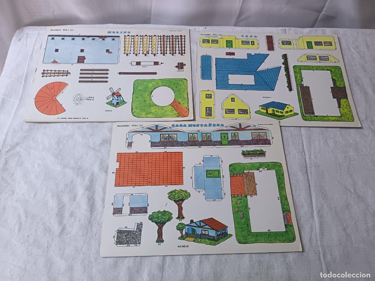 Coleccionismo recortables: Conjunto de Antiguos Recortables, EVA, Construcciones