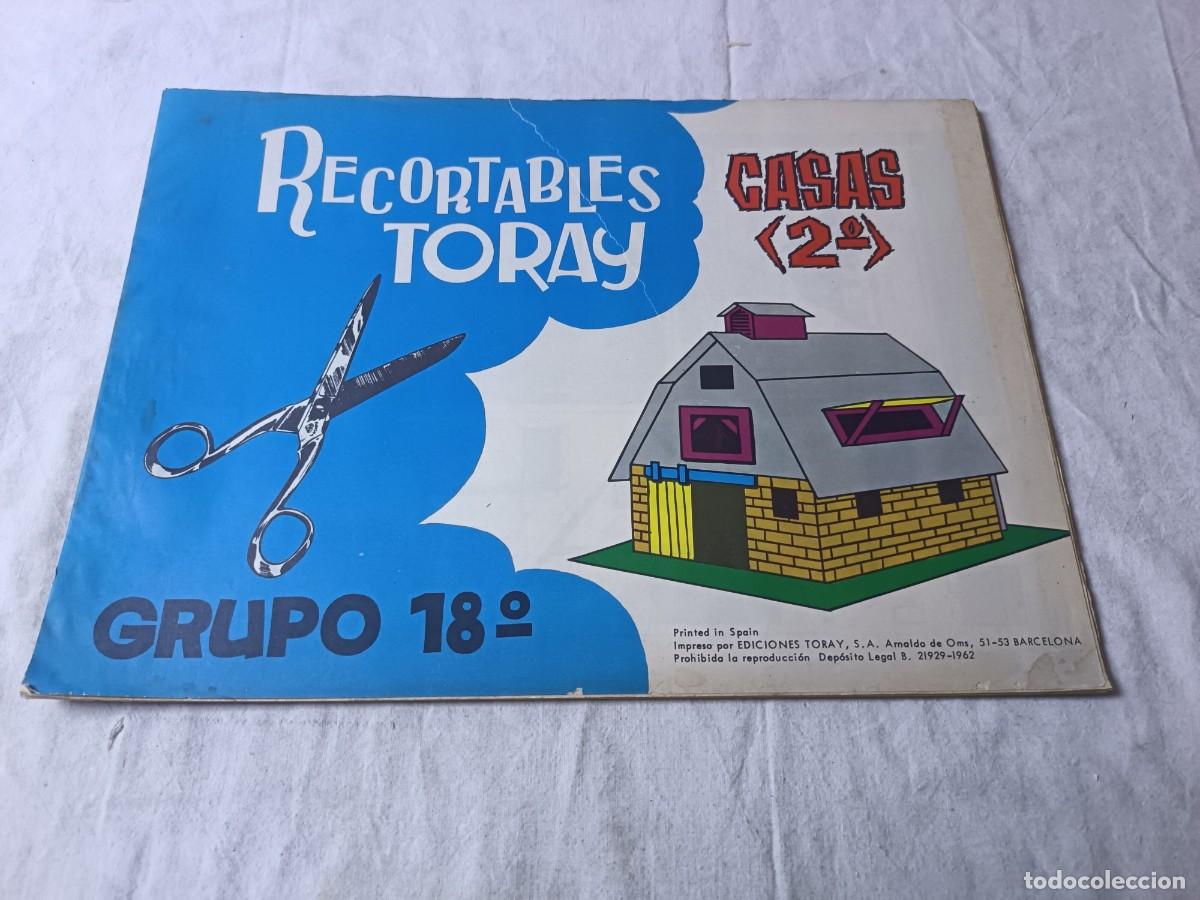 Coleccionismo recortables: Conjunto de Antiguos Recortables, Toray, Casas 2&ordm;, 1962, libreto completo