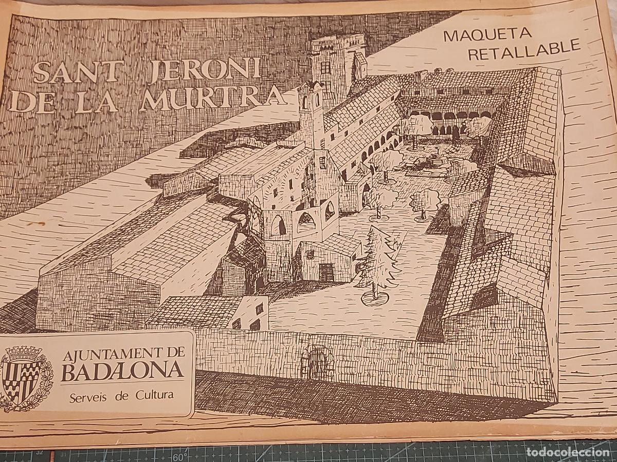 Coleccionismo recortables: SANT JERONI DE LA MURTRA | GRAN MAQUETA RECORTABLE 45x32 | AJUNTAMENT DE BADALONA