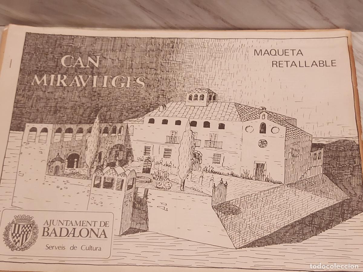 Coleccionismo recortables: CAN MIRAVITGES | GRAN MAQUETA RECORTABLE 45x32 | AJUNTAMENT DE BADALONA