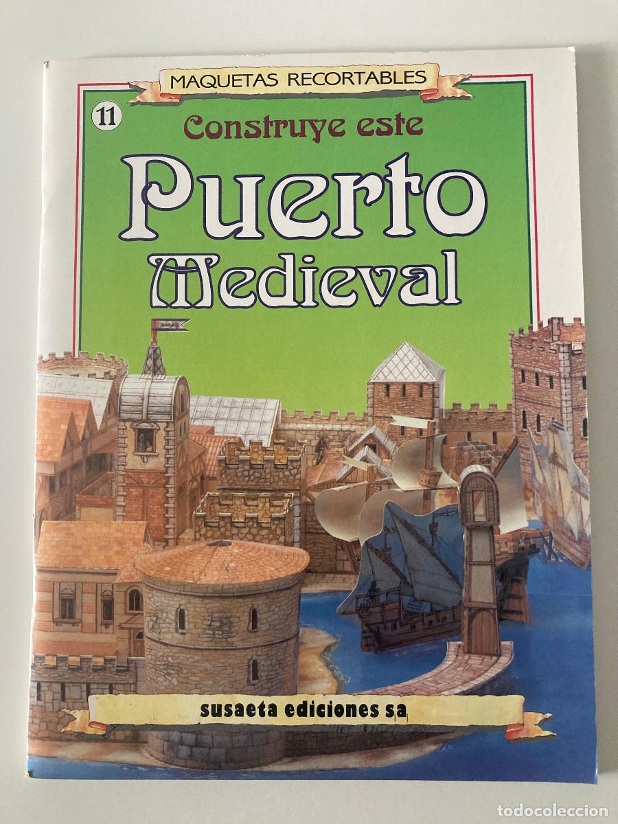 Coleccionismo recortables: Maqueta Recortable CONSTRUYE ESTE PUERTO MEDIEVAL - Susaeta (1994) &iexcl;NUEVA E INTACTA! Carabela y M&aacute;s