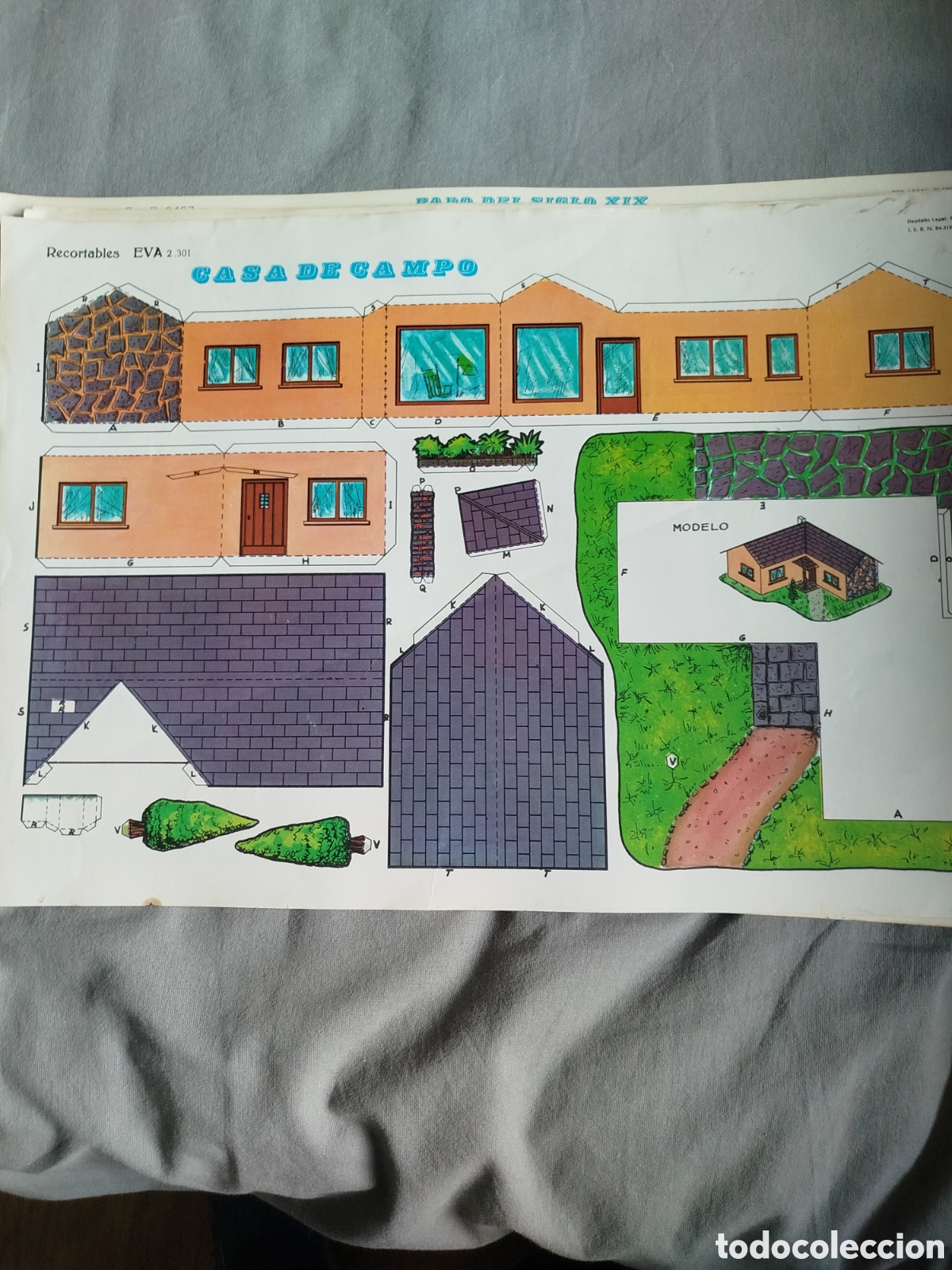 Coleccionismo recortables: Recortables Eva.cada de campo