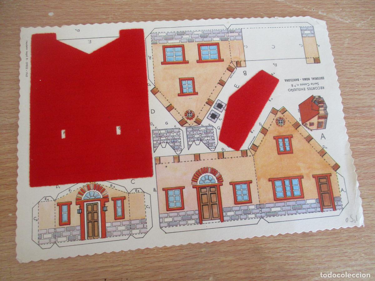 Collezionismo Figurine da Ritagliare: RECORTES ENSUE&Ntilde;O, SERIE CASAS N&ordm;. 8- EDT: ROMA MIDE 14 X 20 CM.