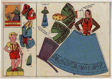 Coleccionismo recortables: RECORTABLE MU&Ntilde;ECA LERIDA - Foto 1