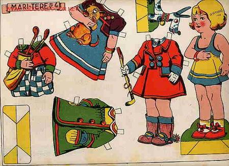 Coleccionismo recortables: RECORTABLE MU&Ntilde;ECA MARI  TERE N &ordm;4 - Foto 1