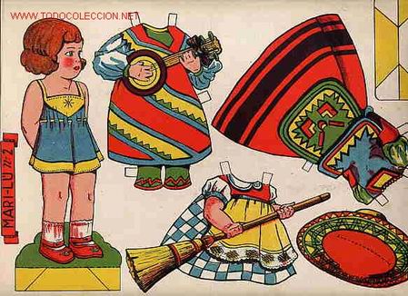 Coleccionismo recortables: RECORTABLE MU&Ntilde;ECA MARI LU N &ordm;2 , RB - Foto 1