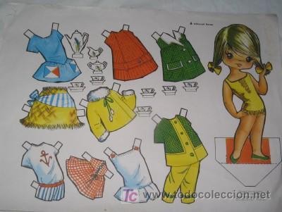 Coleccionismo recortables: MU&Ntilde;ECA RECORTABLE - Foto 1
