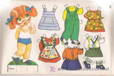 Coleccionismo recortables: MU&Ntilde;ECA RECORTABLE - Foto 1