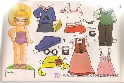 Coleccionismo recortables: MU&Ntilde;ECA RECORTABLE - Foto 1