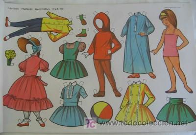 Coleccionismo recortables: MU&Ntilde;ECA RECORTABLE DE EVA - Foto 1