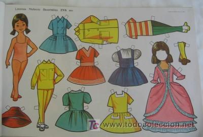 Coleccionismo recortables: MU&Ntilde;ECA RECORTABLE DE EVA - Foto 1