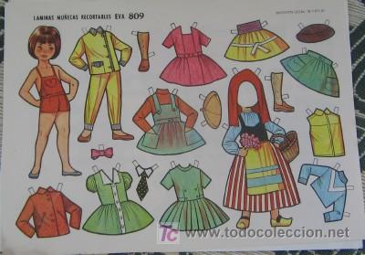 Coleccionismo recortables: MU&Ntilde;ECA RECORTABLE DE EVA - Foto 1