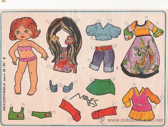 Coleccionismo recortables: RECORTABLE MU&Ntilde;ECA MAVES. SERIE B. N&ordm; 2. - Foto 1