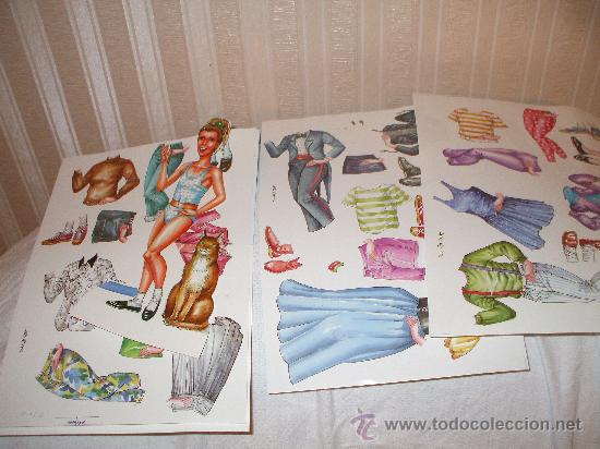 Coleccionismo recortables: Mu&ntilde;eca recortable de adhesivos - Foto 1