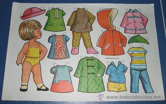 Coleccionismo recortables: LAMINA RECORTABLE MU&Ntilde;ECA ED. ENTRETENLIBRO - Foto 1
