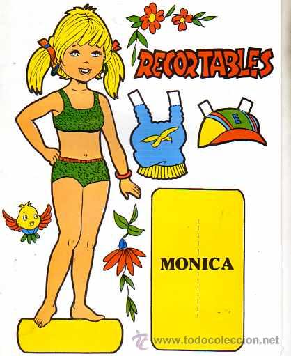 Coleccionismo recortables: RECORTABLE MU&Ntilde;ECAS RECORTABLES MONICA EDITORIAL VILMAR - Foto 1