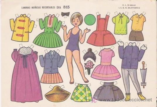 Coleccionismo recortables: MU&Ntilde;ECA RECORTABLE EVA N&ordm; 815 - Foto 1