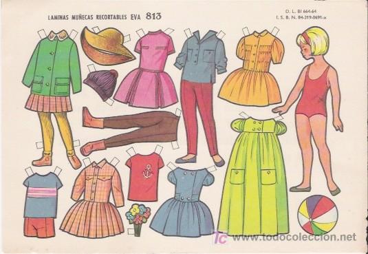 Coleccionismo recortables: MU&Ntilde;ECA RECORTABLE EVA N&ordm; 813 - Foto 1