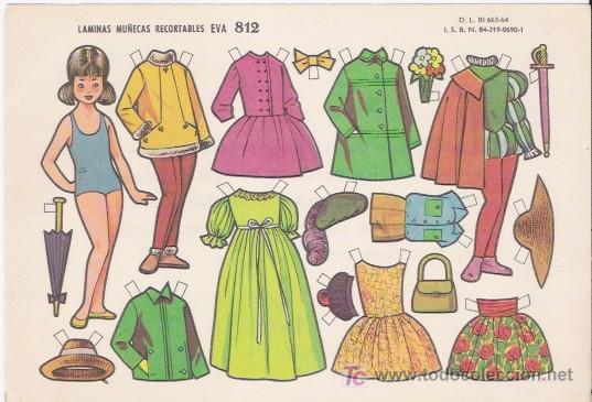 Coleccionismo recortables: MU&Ntilde;ECA RECORTABLE EVA N&ordm; 812 - Foto 1