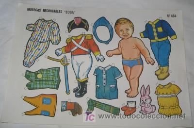 Coleccionismo recortables: MU&Ntilde;ECO RECORTABLE DE BOGA - Foto 1