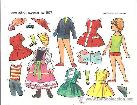 Coleccionismo recortables: RECORTABLE L&Aacute;MINAS MU&Ntilde;ECAS EVA N&ordm; 807 - Foto 1