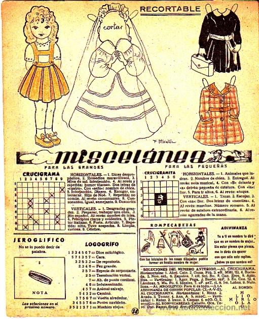 Coleccionismo recortables: RECORTABLE MU&Ntilde;ECA REVISTA MIS CHICAS - Foto 1